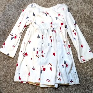 80 cm (18-24 mo) Hanna Andersson Christmas dress - long sleeve cotton